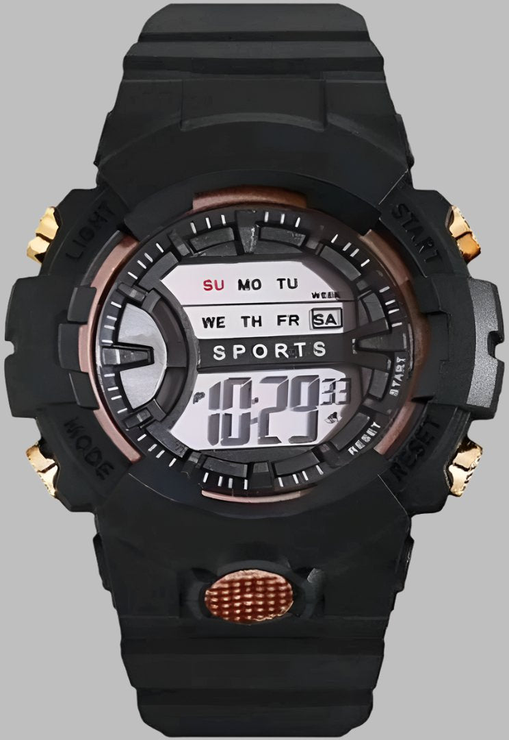 Attractive unisex stylish Digital Watch multifunction sockproof.

Size: free
Color: Blue
&nbsp;Type: wrist watches
&nbsp;Watch Movement Type: Quartz
Watch Display Type: Analog
Band Material: Stainless Steel
&nbsp;Brand : Acnos
&nbsp;Quality : Premium
&nbsp;Water Resistance Depth: 30 meters; Buckle Clasp
Country of Origin:&nbsp; India

Acnos Brand - A Digital Watch Shockproof Multi-Functional Automatic Light Juicy Blue Dial Strap Waterproof Digital Sports Watch for Men's Kids Watch for Boys - Watch for Men.