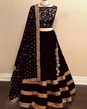 Load image into Gallery viewer, Elegant Patiyala Semi Stitched lehenga choli timeless beauty.