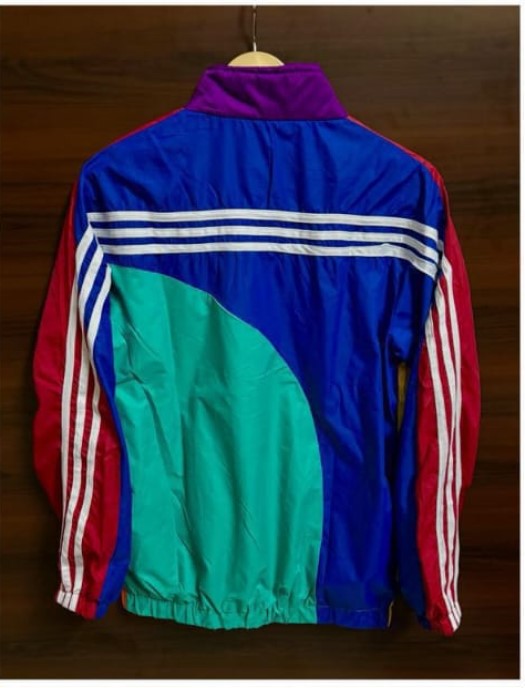 Winter Premium Rainbow Windshitter made with HD premium fabric and inside rise net for warmth and comfort. Stylish multicolor design, perfect for winter wear.