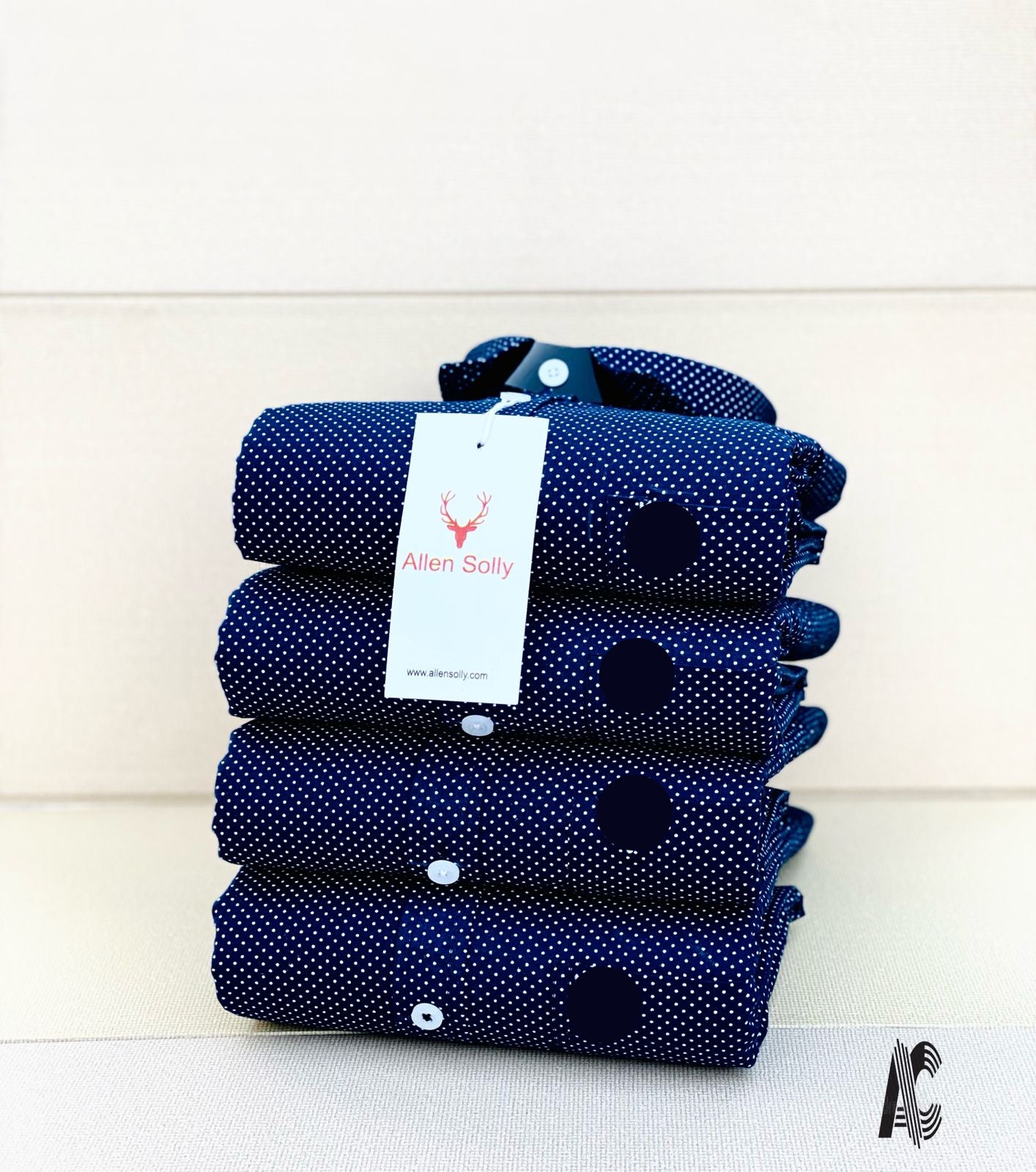 Premium Quality  Full-Sleeve Partywear Dot Shirt