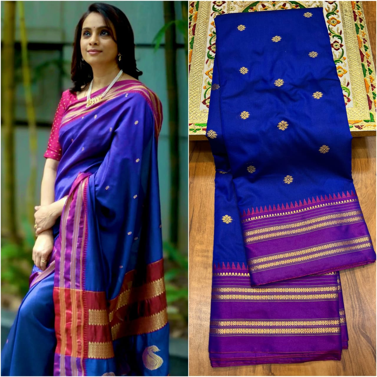 A perfect blend of tradition, comfort, and rich craftsmanship—ideal for women who love authentic handloom beauty.