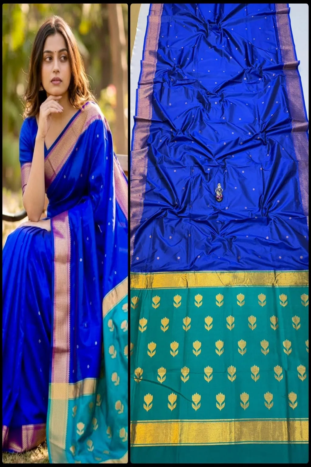 Semi Maheshwari Paithani Saree, Soft Silk Paithani Saree, Designer Paithani Saree, Festival Silk Saree, Wedding Paithani Saree