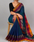 Narayanpeth Drapes Rani Border Mercerised Cotton Saree with Stripe and Running Blouse