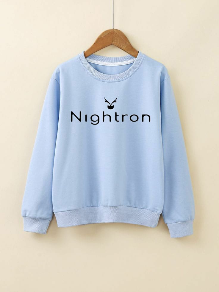 Regular fit chest print Sweatshirt made from soft 280 GSM cotton blend fleece. Stylish, comfortable &amp; perfect for everyday wear.