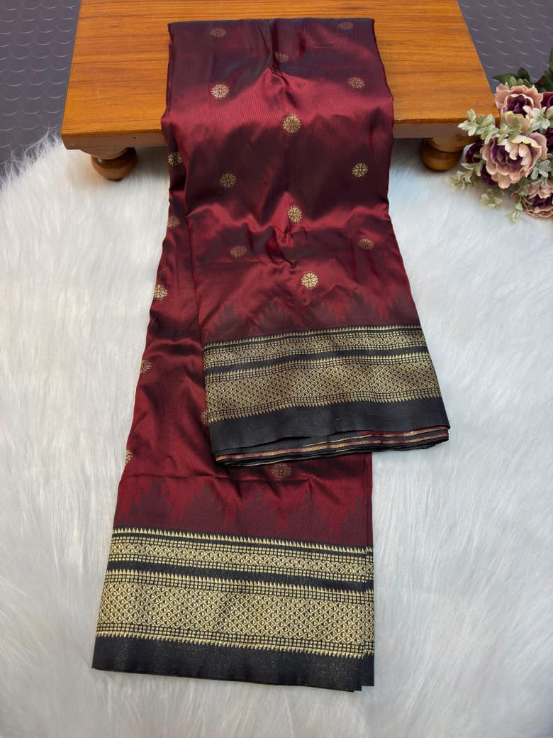Traditional Pure Silk Erkal Paithani Saree Online-Shop premium Traditional Erkal Paithani Saree in pure silk with intricate buttis, rich Erkal pallu & contrast blouse. Perfect for weddings & festive wear.