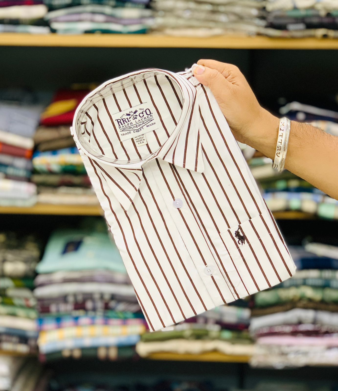 Upgrade your wardrobe with RL POLO’s Partywear Lining Shirt – where luxury meets style.