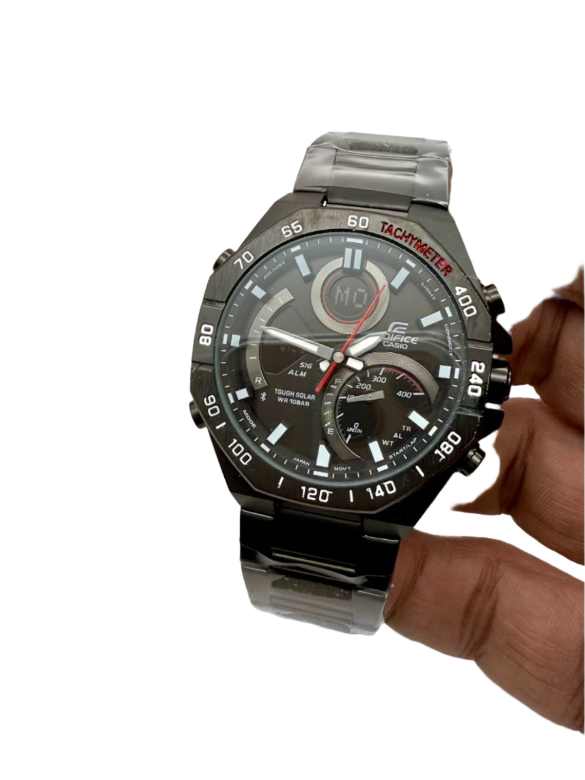 Stylish Casio ECB-950DC-1A Wrist Watch for Men in Stainless Steel Japan made.