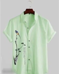 Stylish Lyocell Casual Shirt For Men Cool & Comfortable-Rayon.