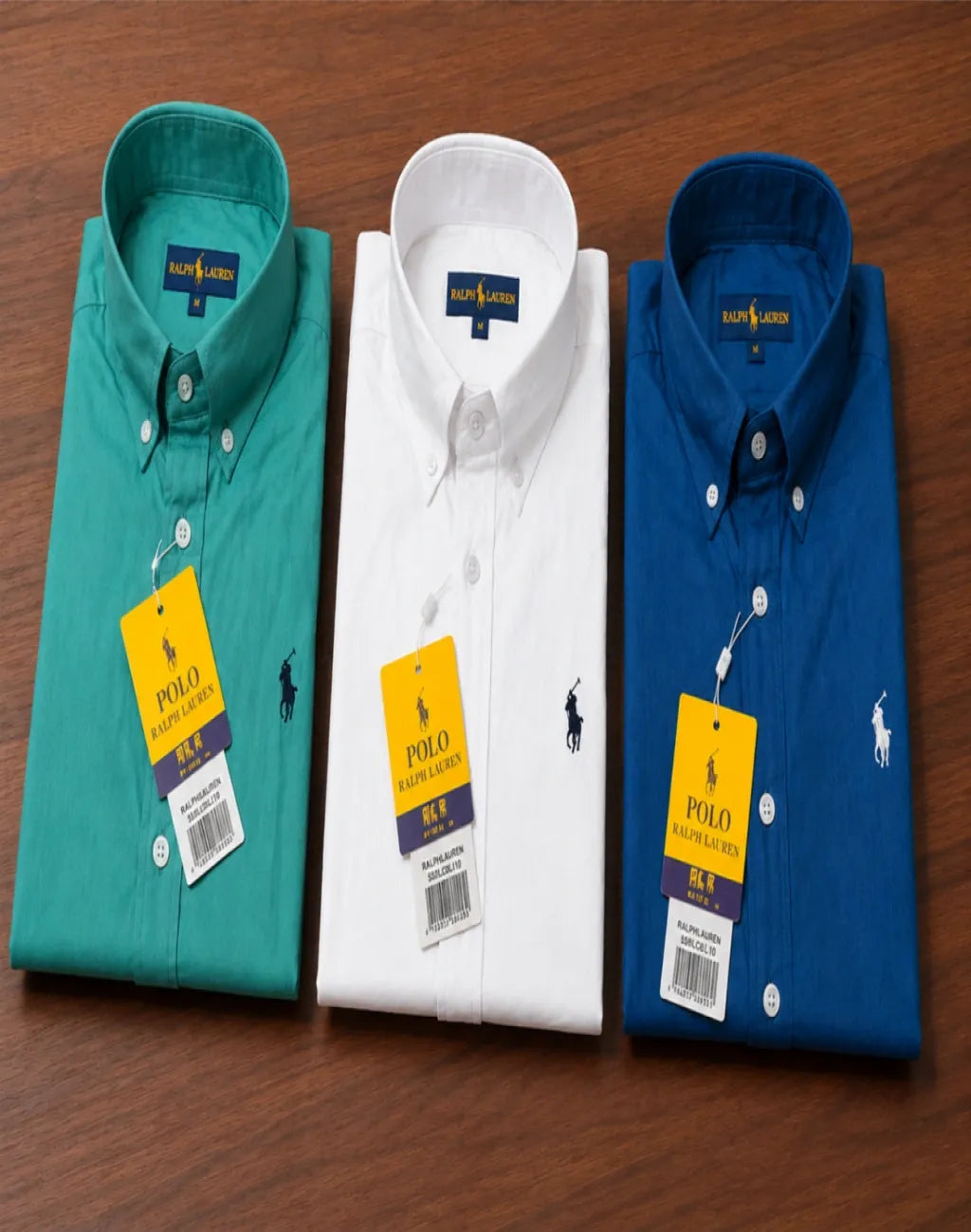 Crafted from premium Oxford cotton fabric, these shirts offer a soft, breathable feel and a smart regular fit for all-day comfort