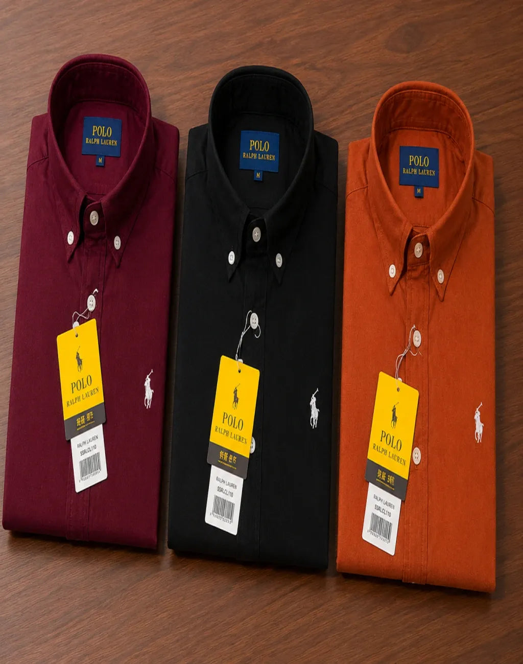 Crafted from premium Oxford cotton fabric, these shirts offer a soft, breathable feel and a smart regular fit for all-day comfort