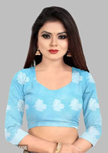 Load image into Gallery viewer, Fancy Cotton Silk Saree with Blouse Piece for Women

&nbsp;Fabric: &nbsp;Cotton Silk
Color: Blue
&nbsp;Type: &nbsp;Saree with Blouse piece
Saree Length: 5.5 (in metres)
Blouse Length: 0.8 (in metres)


This Fancy Cotton Silk Saree with Blouse Piece for Women in Blue is a luxurious and elegant choice for any occasion. Made from a blend of cotton and silk, it offers a soft and comfortable fit. The saree also comes with a blouse piece, making it a complete ensemble. Elevate your style with this beautiful saree