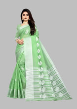 Load image into Gallery viewer, Fancy Cotton Silk Saree with Blouse Piece for Women

&nbsp;Fabric: &nbsp;Cotton Silk
Color: Green
&nbsp;Type: &nbsp;Saree with Blouse piece
Saree Length: 5.5 (in metres)
Blouse Length: 0.8 (in metres)


This Fancy Cotton Silk Saree with Blouse Piece for Women in Blue is a luxurious and elegant choice for any occasion. Made from a blend of cotton and silk, it offers a soft and comfortable fit. The saree also comes with a blouse piece, making it a complete ensemble. Elevate your style with this beautiful sare