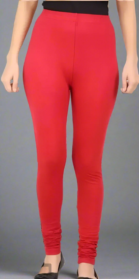 From a product expert, these stylish cotton solid leggings for women are a must-have for any wardrobe. Made with high-quality cotton, they provide supreme comfort and a flattering fit. The solid color makes them versatile for any outfit. Upgrade your style game with these chic leggings!