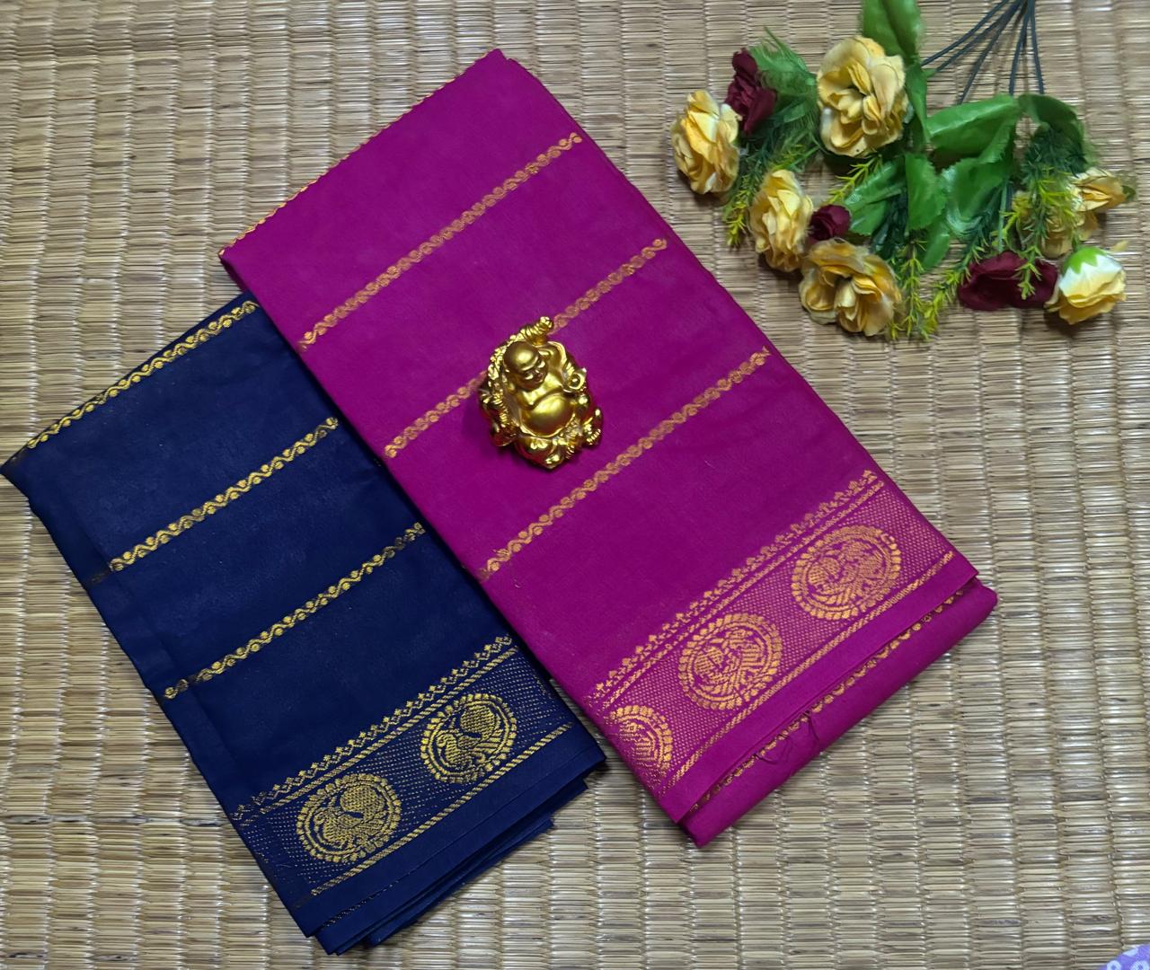 Speciality: Rich hand-dyed patterns and vibrant colors, representing the timeless heritage of Madurai