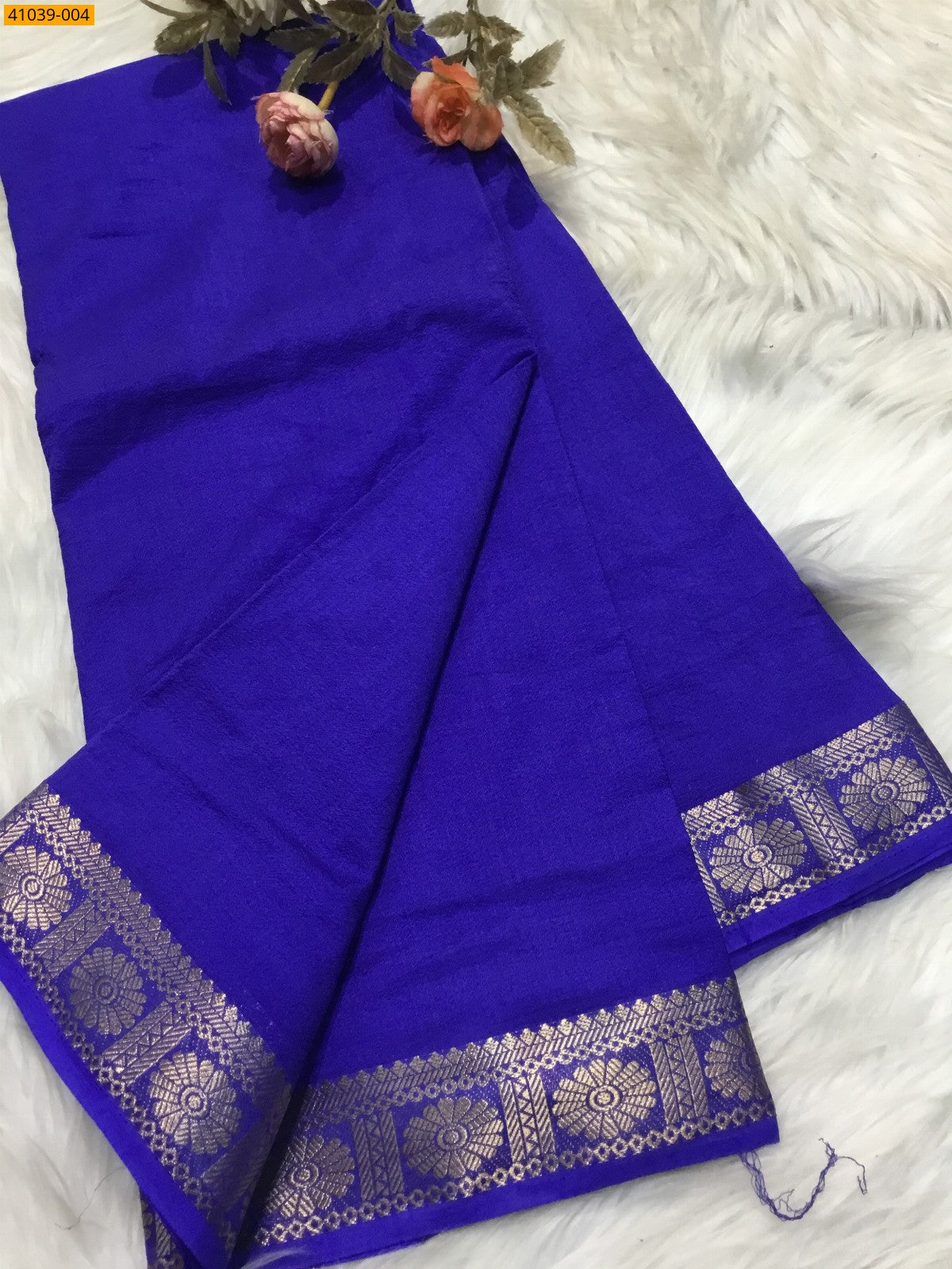 Elevate your festive look with this elegant Viscose Warm Crepe Silk Saree,