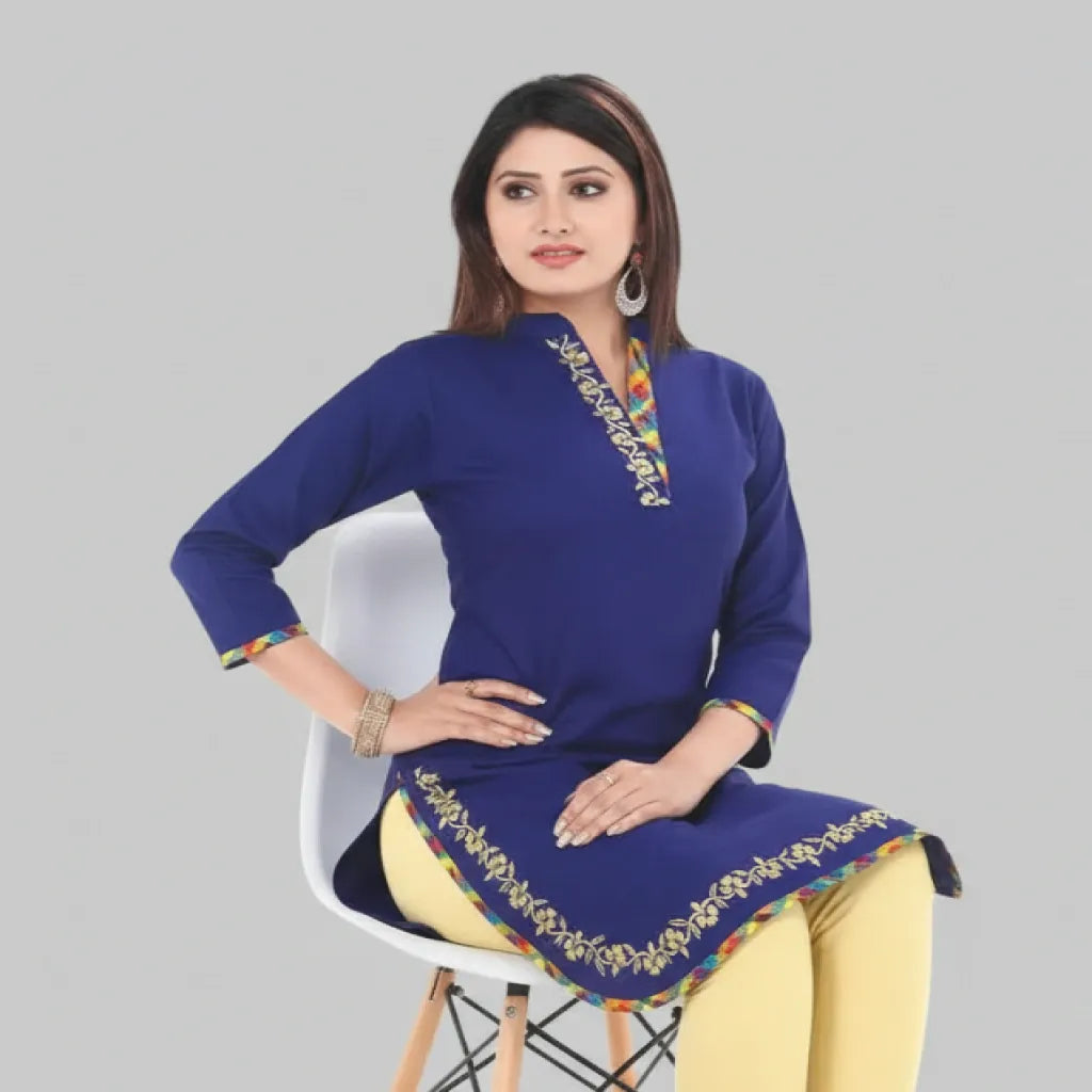 Again this kurti destined to impress with its exquisite craftsmanship and timeless style and outfit to standout anywhere you go.