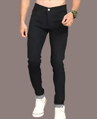 Flying Plain Mid Rise BLACK Jeans for Men

Sizes: 28, 30,32

Color: Black
Fabric: Denim
Type: Mid-Rise Jeans
Style: Solid
Design Type: Slim Fit
Waist Closure: Button

These stylish-fancy black denim solid mid-rise jeans are the perfect addition to any fashion-forward man's wardrobe. Made with high-quality denim, these jeans offer both comfort and style. With a classic mid-rise fit, they are versatile and can be dressed up or down for any occasion. Perfect for the modern man on-the-go.