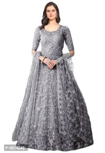 Load image into Gallery viewer, Stylish  Embroidery Net Gown For Women Kurti