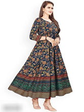 Load image into Gallery viewer, Rayon Printed ethenic long gown for women