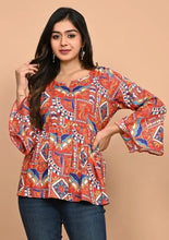 Load image into Gallery viewer, Fancy Rayon Top,Short Kurti for Women