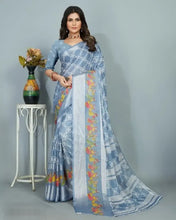 Load image into Gallery viewer, Classic Chiffon Sarees with Blouse Piece For Women