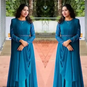 Attractive Georgette Gown for Luxurious Women