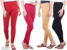 Load image into Gallery viewer, Fabulous Cotton Blend Leggings For Women Pack Of 4