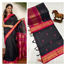 Load image into Gallery viewer, Premium Soft Gadwal Paithani Srees with Blouse Piece