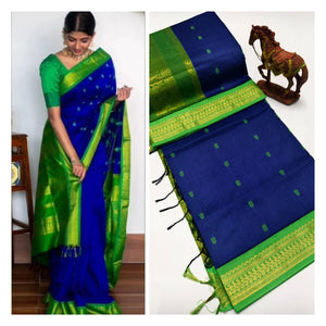 Premium Soft Gadwal Paithani Srees with Blouse Piece