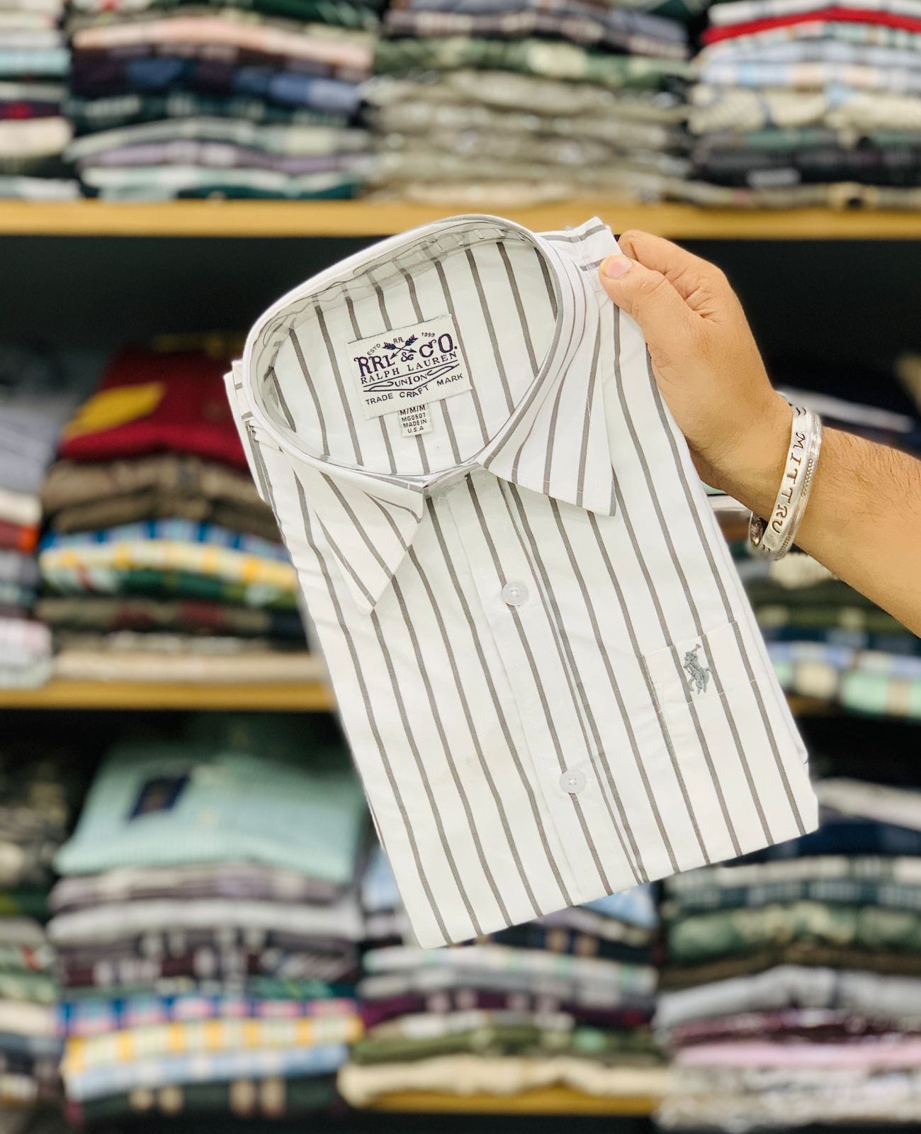 Upgrade your wardrobe with RL POLO’s Partywear Lining Shirt – where luxury meets style.