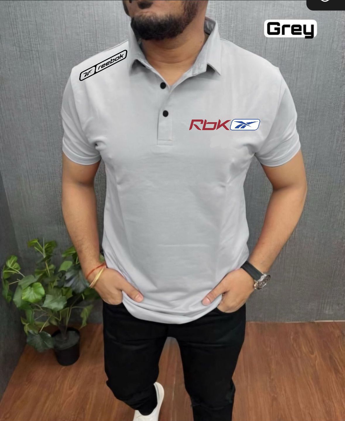 Upgrade your everyday style with this premium Reebok Cotton Lycra Matty Polo T-Shirt. Designed with stretchable fabric for superior comfort and a smart fit, perfect for casual and semi-formal wear.