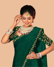 Load image into Gallery viewer, Mulberry Silk Coding Sequence Work Saree with Blouse Piece.


Fabric: Silk Blend

Color : Green

Type: Saree with Blouse piece

Saree Length: 5.5 (in metres)

Blouse Length: 0.8 (in metres)


Enhance your wardrobe with the luxurious Mulberry Silk Coding Sequence Work Saree. Perfect for formal occasions, this saree is made with high-quality silk and features intricate coding sequence work. Comes with a matching blouse piece for a complete and elegant look.