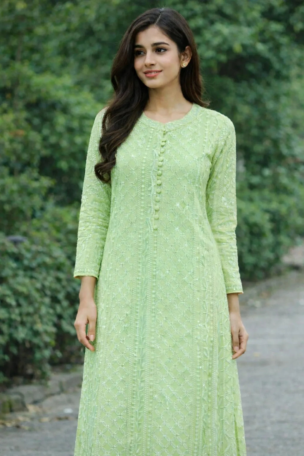 Chikankari kurta for women, white chikankari kurti, chikankari long kurta, embroidered chikankari gown, anarkali chikankari kurti, festival kurta for women, party wear kurti.