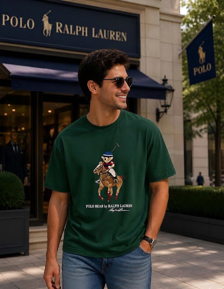 Premium RL POLO Round Neck T-Shirt made with 100% Pure Cotton Lycra and 240 GSM heavy interlock fabric. Fully stretchable, soft, breathable, and designed for superior comfort with a premium stylish look.