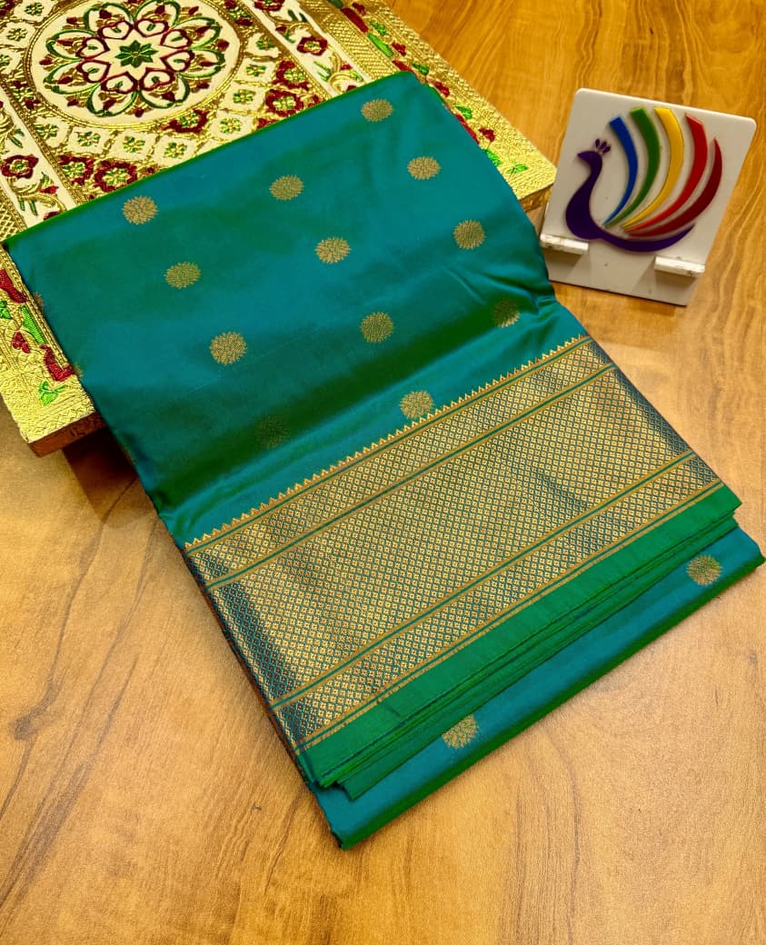 Whether it’s a wedding, festival, or cherished celebration, this saree promises to make you the center of admiration — a modern Maharani wrapped in history’s finest threads.