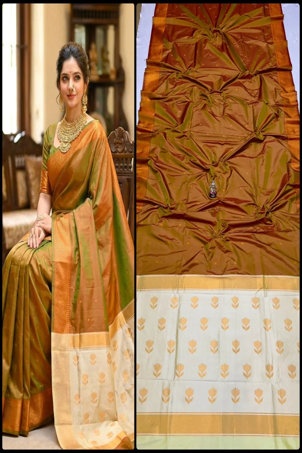 Semi Maheshwari Paithani Saree, Soft Silk Paithani Saree, Designer Paithani Saree, Festival Silk Saree, Wedding Paithani Saree
