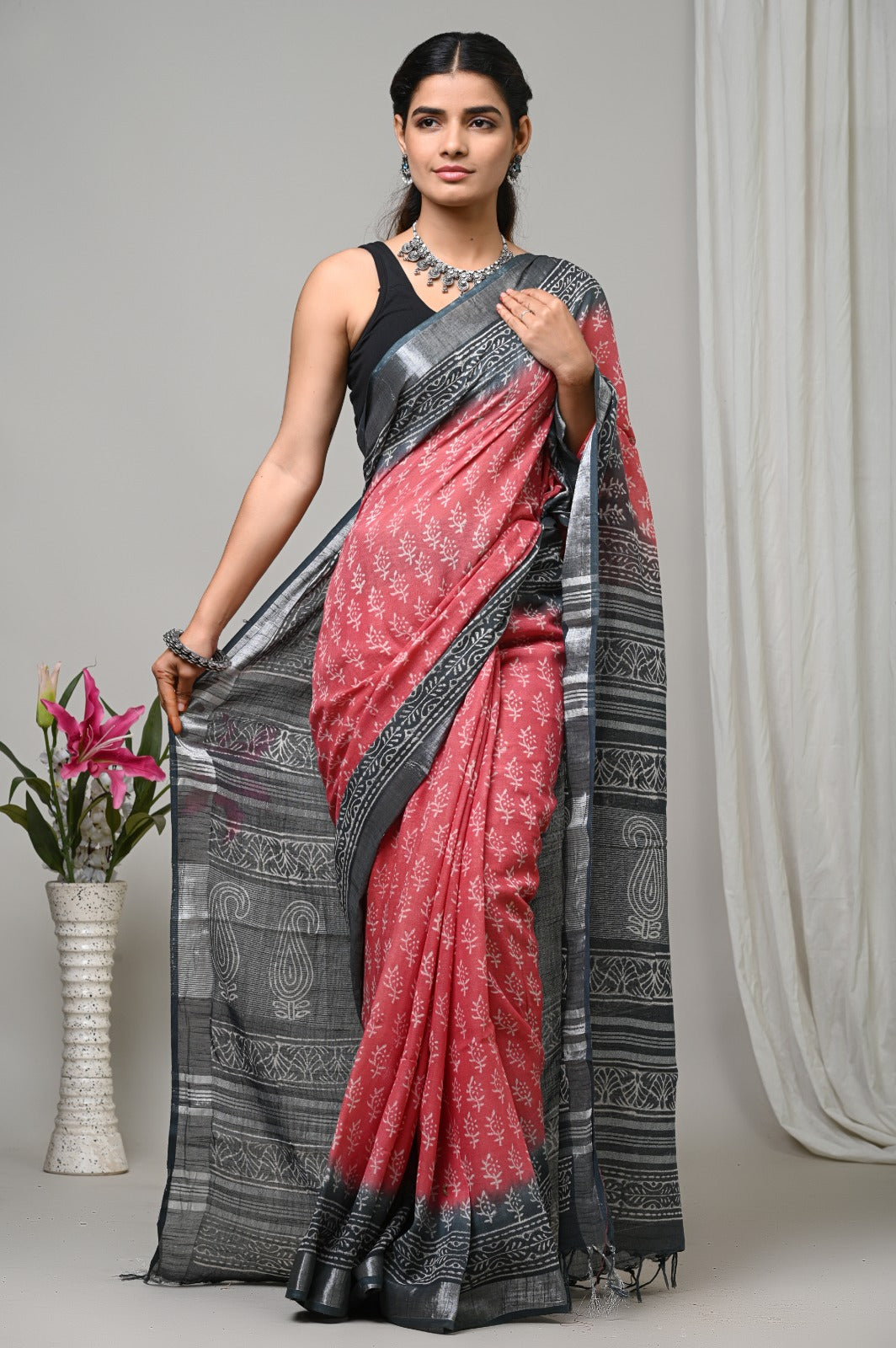 Perfect for festive occasions, casual gatherings, or elegant everyday wear, this saree reflects the beauty of traditional craftsmanship with a modern touch.
