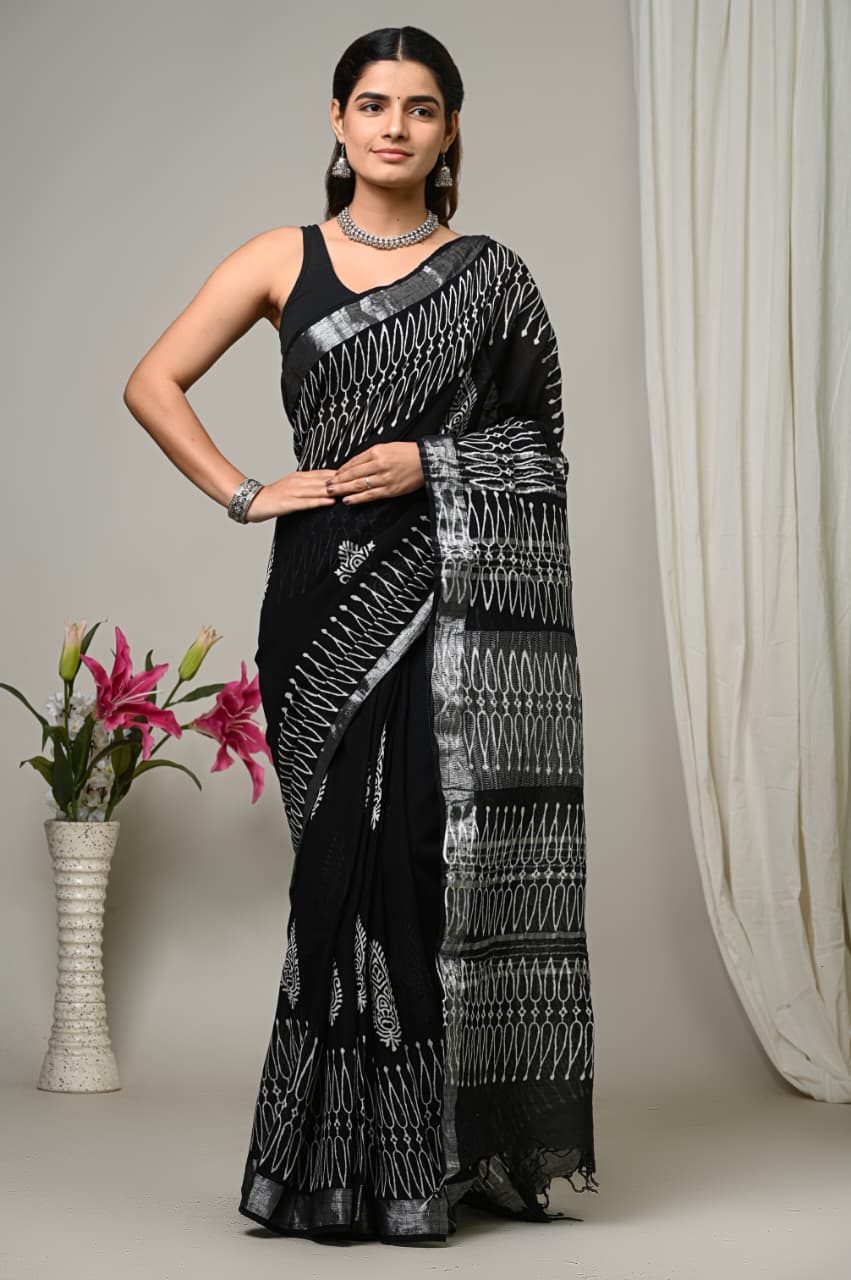 Perfect for festive occasions, casual gatherings, or elegant everyday wear, this saree reflects the beauty of traditional craftsmanship with a modern touch.