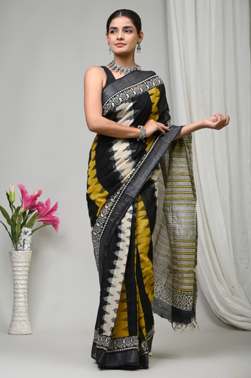 Perfect for festive occasions, casual gatherings, or elegant everyday wear, this saree reflects the beauty of traditional craftsmanship with a modern touch.