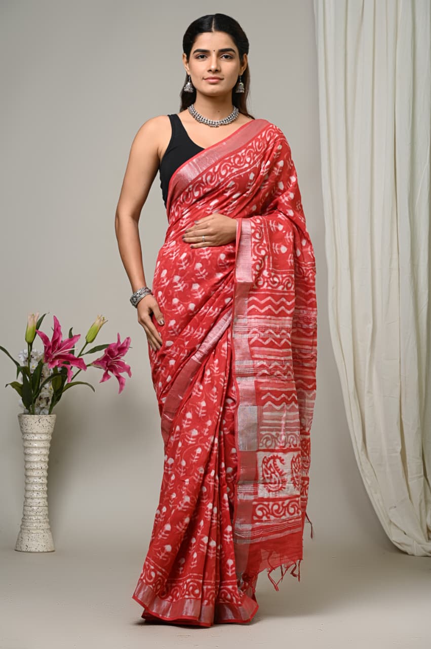 Perfect for festive occasions, casual gatherings, or elegant everyday wear, this saree reflects the beauty of traditional craftsmanship with a modern touch.