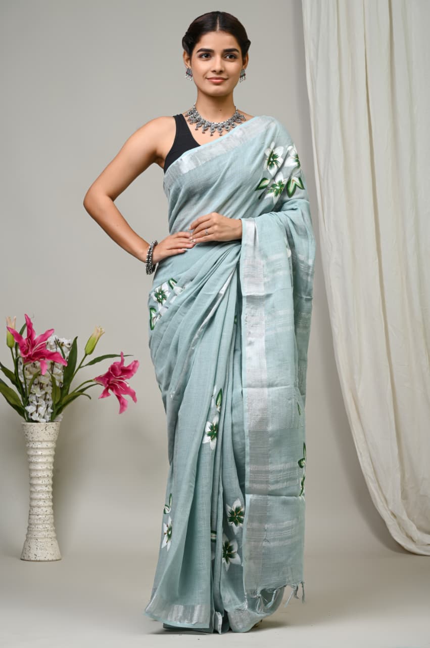 Perfect for festive occasions, casual gatherings, or elegant everyday wear, this saree reflects the beauty of traditional craftsmanship with a modern touch.