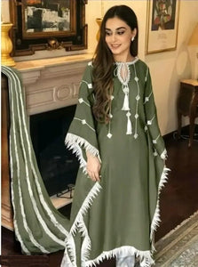 Beautiful Rayon Embroidery Kaftan printed Kurta with lace border

Color:&nbsp; Purple, Green, Black
Sizes: M to 5XL

Fabric:&nbsp; Rayon

Type:&nbsp; Stitched

Style:&nbsp; Embroidered

DesignType:&nbsp; Kaftan

SleeveLength:&nbsp; 3/4 Sleeve

Occasion:&nbsp; Casual

KurtaLength:&nbsp; Knee Length

SleeveStyle:&nbsp; Set-in Sleeve

NeckStyle:&nbsp; Boat Neck

PackOf:&nbsp; Single

Country of Origin:&nbsp; IN


This Women Rayon Embroidery Kaftan Kurta combines comfort and style with its lightweight rayon fab