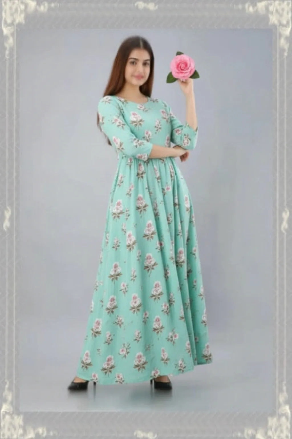 tylish and elegant women. Featuring a charming design, it offers both comfort and style. Ideal for any occasion, this kurti will elevate your look effortlessly.