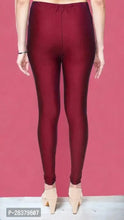 Load image into Gallery viewer, Fabulous Maroon Lycra Solid Leggings For Women