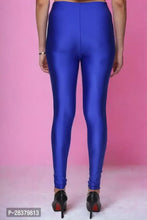 Load image into Gallery viewer, Fabulous Royal Blue Lycra Solid Leggings For Women