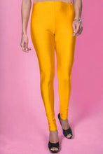 Load image into Gallery viewer, Fabulous Yellow Lycra Solid Leggings For Women