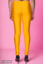 Load image into Gallery viewer, Fabulous Yellow Lycra Solid Leggings For Women