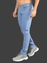 Load image into Gallery viewer, Stylish Blue Denis Solid Mid Rise Lzard Jeans for Men

Sizes: 28, 30,32, 34, 36, 38,, 40, 42

Color: Blue
Fabric: Denim
Type: Mid-Rise Jeans
Style: Solid
Design Type: Slim Fit
Waist Closure: Button

These stylish grey denim solid mid-rise jeans are the perfect addition to any fashion-forward man&#39;s wardrobe. Made with high-quality denim, these jeans offer both comfort and style. With a classic mid-rise fit, they are versatile and can be dressed up or down for any occasion. Perfect for the modern man on-the-g