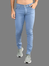 Load image into Gallery viewer, Stylish Blue Denis Solid Mid Rise Lzard Jeans for Men

Sizes: 28, 30,32, 34, 36, 38,, 40, 42

Color: Blue
Fabric: Denim
Type: Mid-Rise Jeans
Style: Solid
Design Type: Slim Fit
Waist Closure: Button

These stylish grey denim solid mid-rise jeans are the perfect addition to any fashion-forward man&#39;s wardrobe. Made with high-quality denim, these jeans offer both comfort and style. With a classic mid-rise fit, they are versatile and can be dressed up or down for any occasion. Perfect for the modern man on-the-g