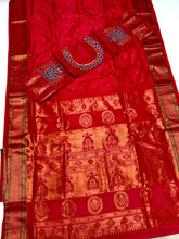 Load image into Gallery viewer, Maharani Paithani in Premium Tana Shiny Soft Silk  with Embroidered Blouse Maroon